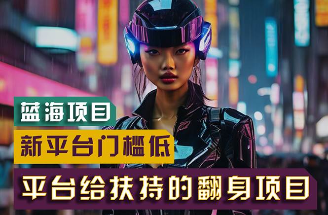 【蓝海项目】新平台无脑搬运，翻身项目 门槛低 小白也能轻松上手 日入500+-小白资源网