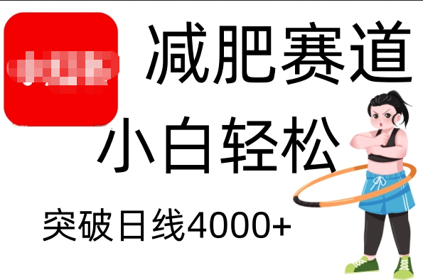 小红书减肥赛道，小白轻松日利润4000+-小白资源网