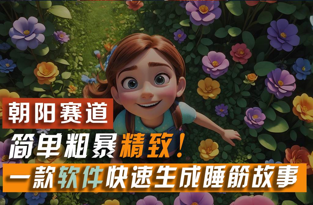 利用一款软件5分钟一条爆款睡前故事，简单粗暴精致！小白月入2w+-小白资源网