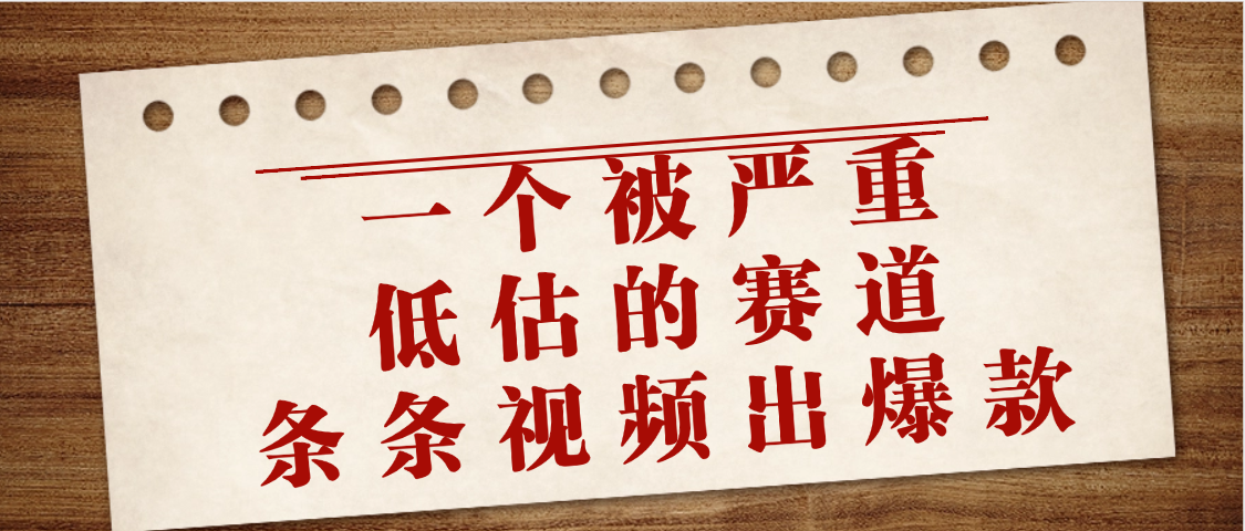 一个被严重低估的赛道，条条视频出爆款，一个月变现3万+-小白资源网