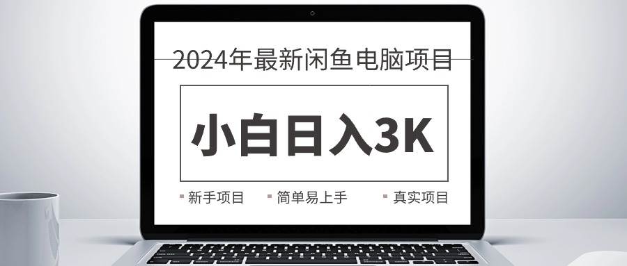 2024最新闲鱼卖电脑项目，新手小白日入3K+，最真实的项目教学-小白资源网