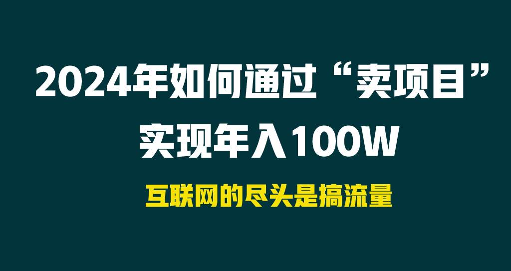 2024年如何通过“卖项目”实现年入100W-小白资源网