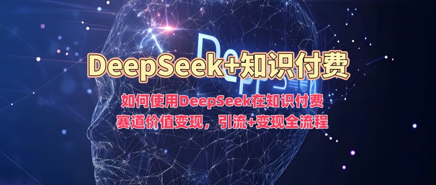 如何使用DeepSeek在知识付费赛道价值变现,引流+变现全流程-小白资源网