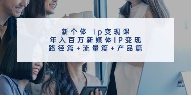 新个体 ip变现课，年入百万新媒体IP变现，路径篇+流量篇+产品篇-小白资源网