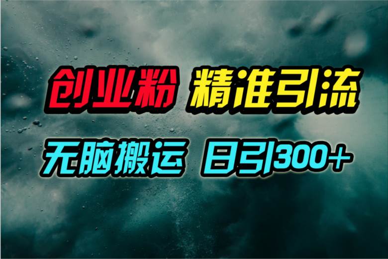 视频号纯搬运日引300+创业粉教程！-小白资源网