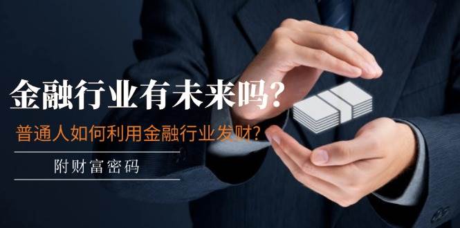 某付费文章：金融行业有未来吗？普通人如何利用金融行业发财?(附财富密码)-小白资源网