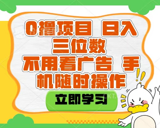 适合新手小白的互联网0撸项目，不用技术无脑操作，轻松日入三位数-小白资源网