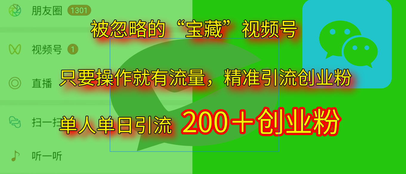 2025.5月最新被忽略的“宝藏”视频号，精准日引流200+-小白资源网