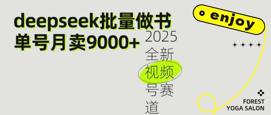2025最新视频号项目 如何用Deepseek快速批量制作书单号 日入1000＋-小白资源网