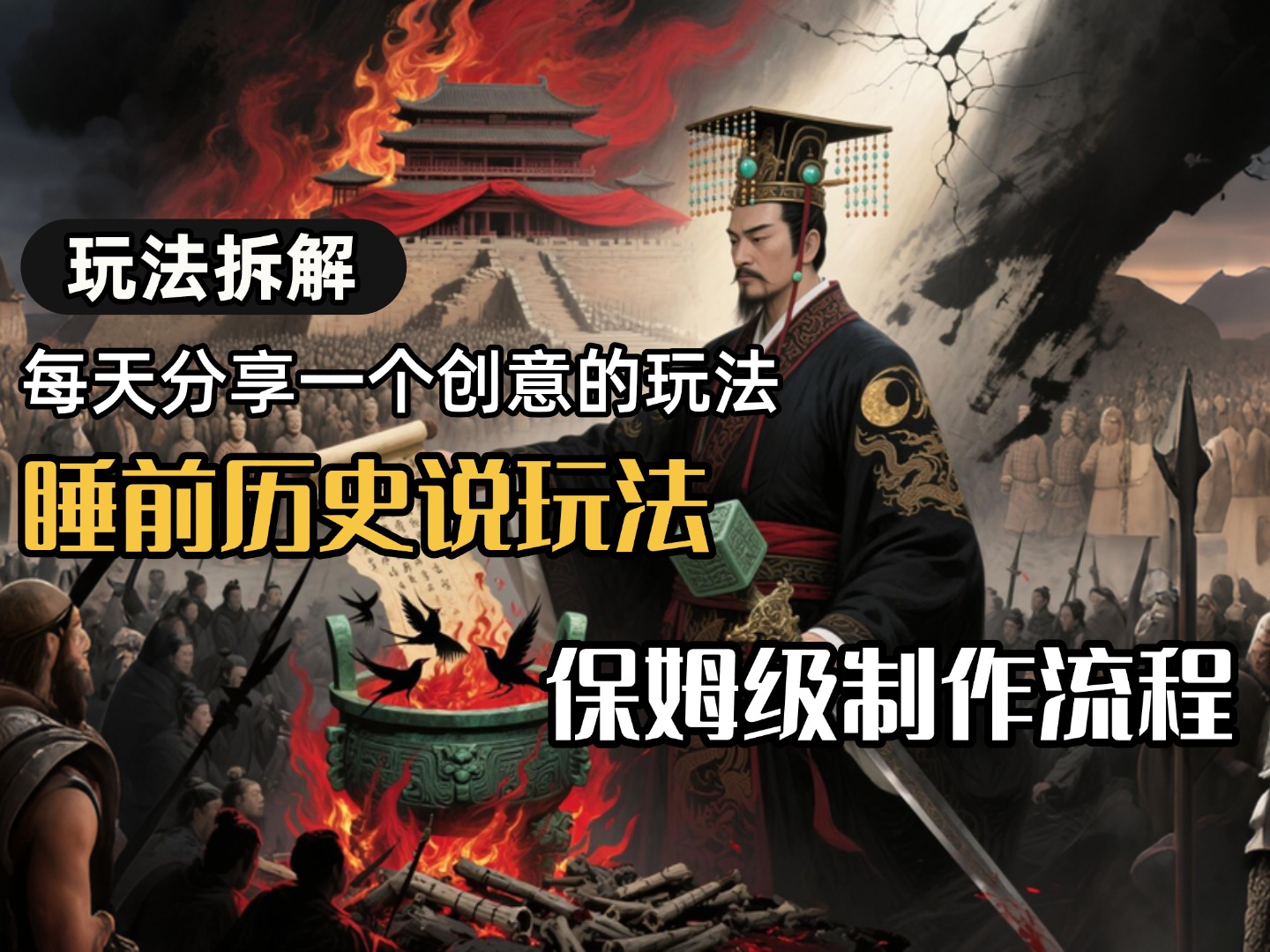 13条作品涨粉24.5万，全流程拆解睡前历史说，保姆级教程-小白资源网